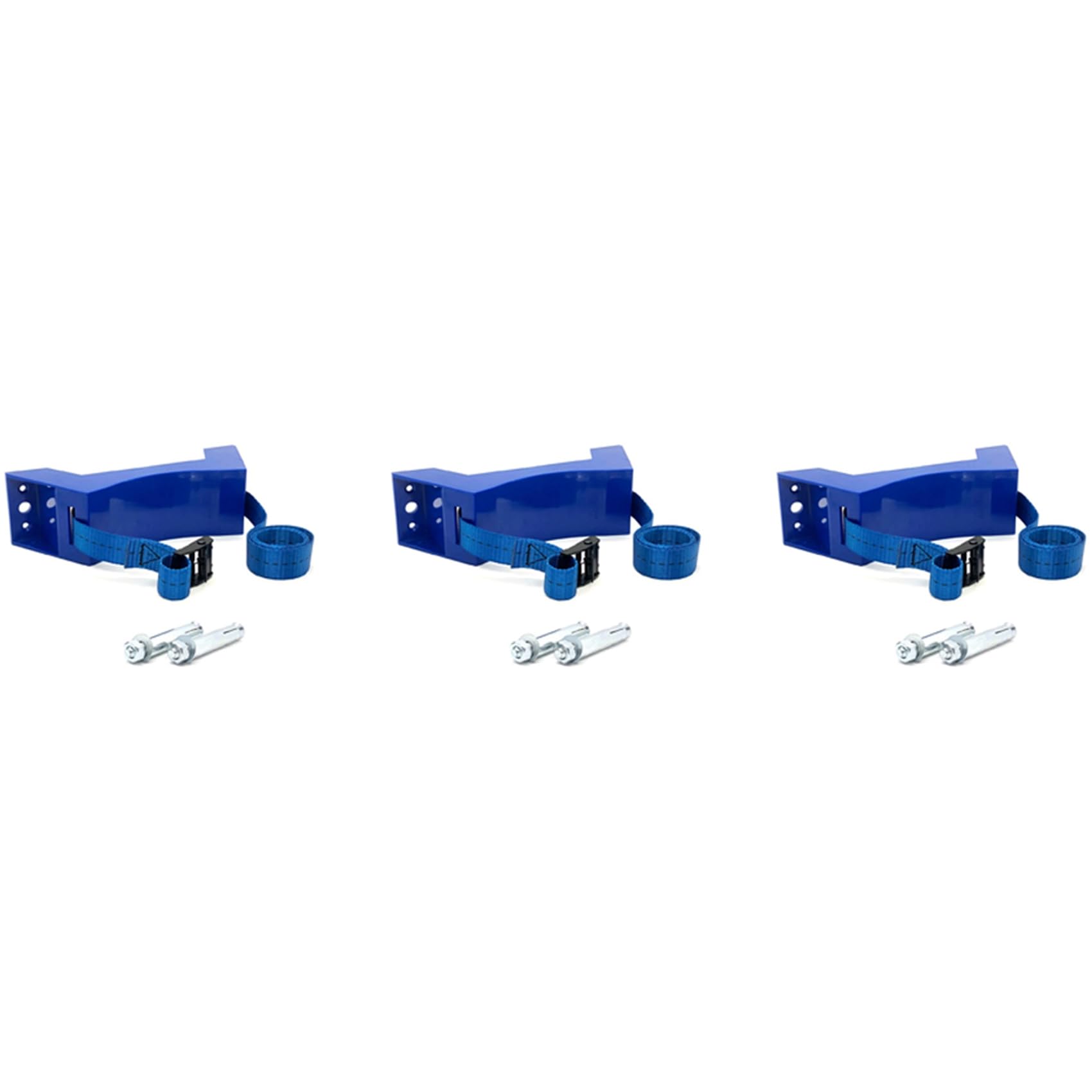 Ctrlzs Blue 3X Cylinder Mounted Bracket Gas Cylinder Bracket Abs Gas Cylinder Holder For Motorhome Rv Caravan,