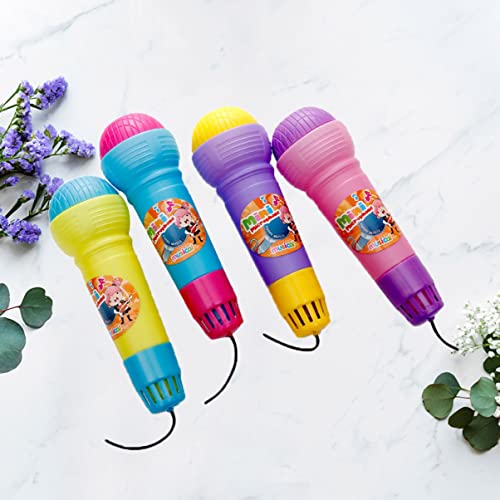 TOYANDONA 4 Pcs Microfone De Eco Para Cantar Bebê Eco Microfone Suporte De Microfone De Plástico Mod