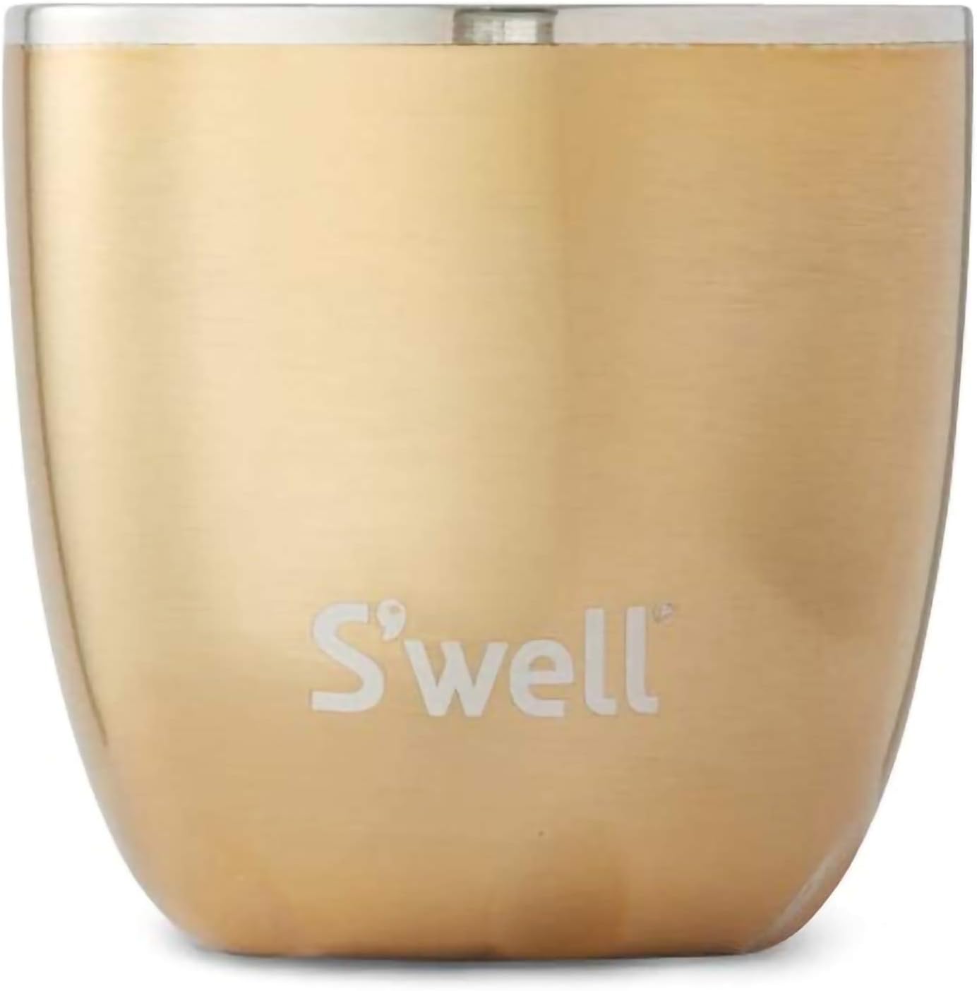S'well Stainless Steel Tumbler Triple-Layered Vacuum-Insulated Containers Keeps Food and Drinks Cold and Hot-with No Condensation-BPA Free Water Bottle, 10 oz, Yellow Gold