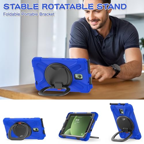 Coque antichoc Galaxy Tab Active 3 pour éviter les casses d'écran avec poignée bleu - 3