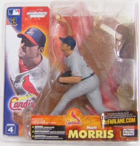 Matt Morris MLB Série 4 McFarlane statuette articulée avec maillot gris Cardinals