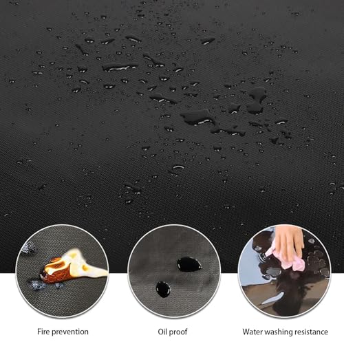 Tapis de barbecue d'extérieur ignifuge double face pour cuisson plein air - 6