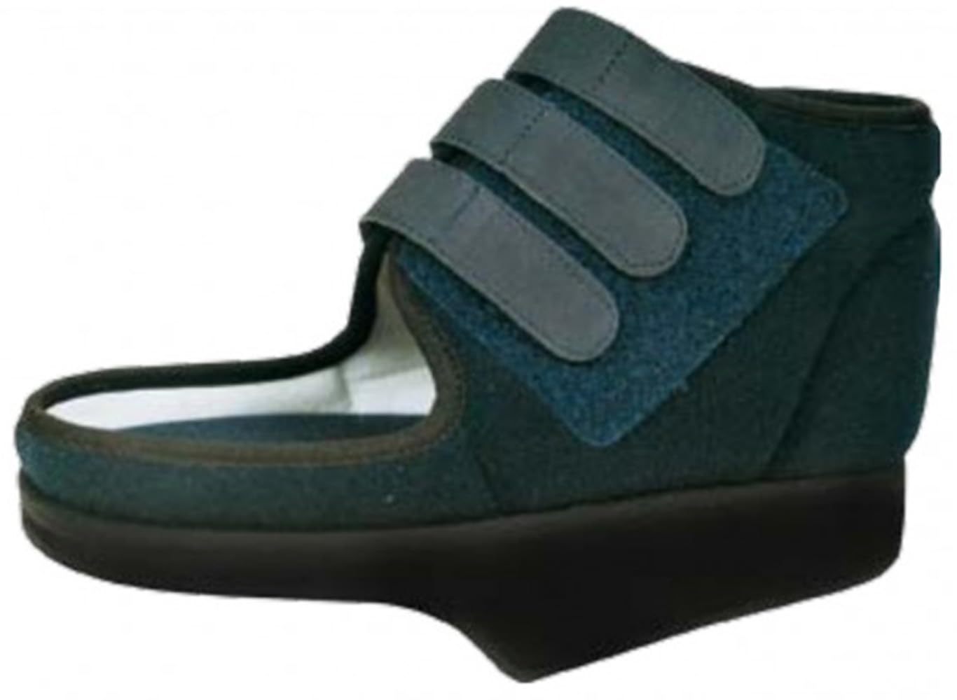 Orione OK PED Safte Scarpa Post-Operatoria Baruk, Calzatura Ortopedica con Chiusura Regolabile, Blu (L, Con Bordo)