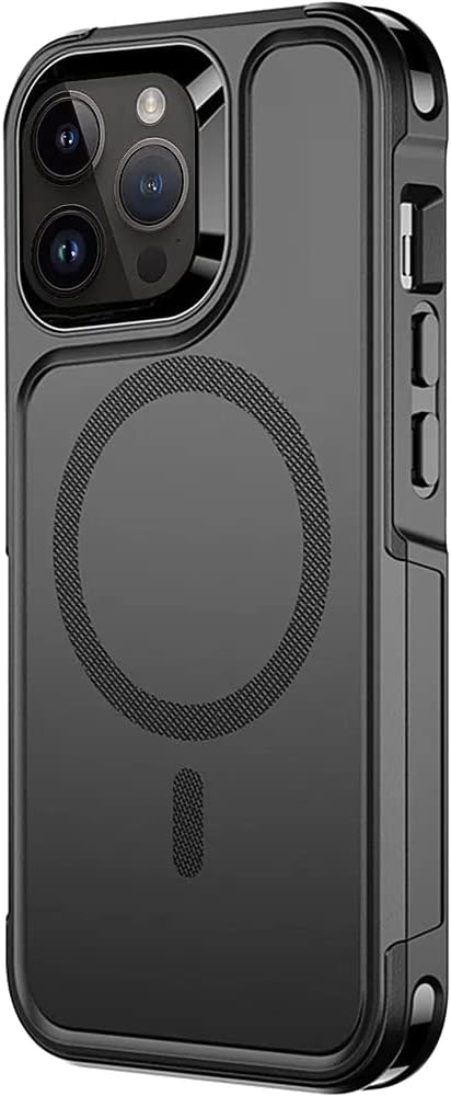 SaharaCase Armor Series Hard Shell Case Cover for Apple iPhone 14 Pro Max 6.7-inch Display (2022) [Shockproof Bumper] Rugged Protection Anti-Slip Grip Slim Fit - Black