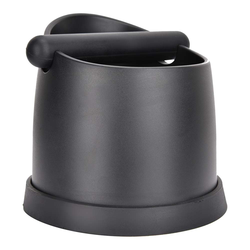 Große Kaffee-Auswurfbox aus Kunststoff für Espresso-Kaffeesatz (Schwarz)
