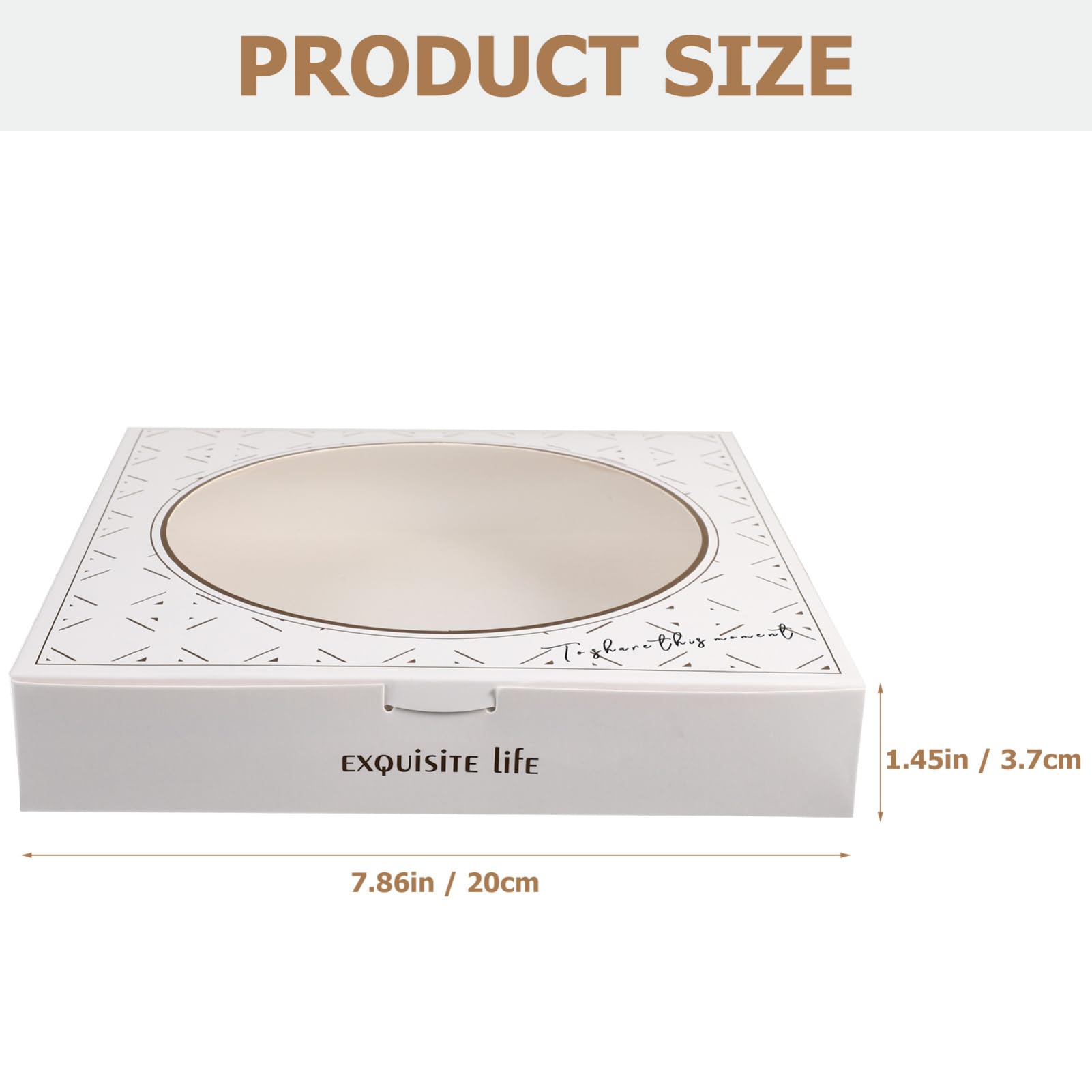 Cabilock Pizza Storage Container 20pcs Paper Pizza Boxes for Takeaway with Easy Assembly