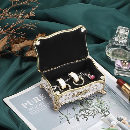 Hipiwe HPWSN01002 Metal Jewelry Box With Rose Pattern thumb #2
