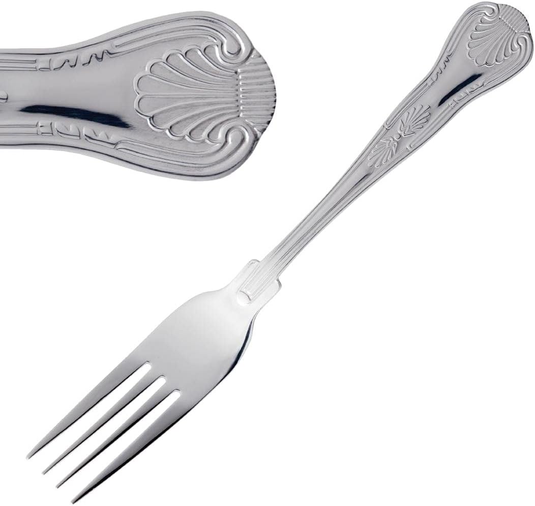Olympia D683 12X Kings Table Fork 207mm 18/0 Stainless Steel Cutlery Kitchen