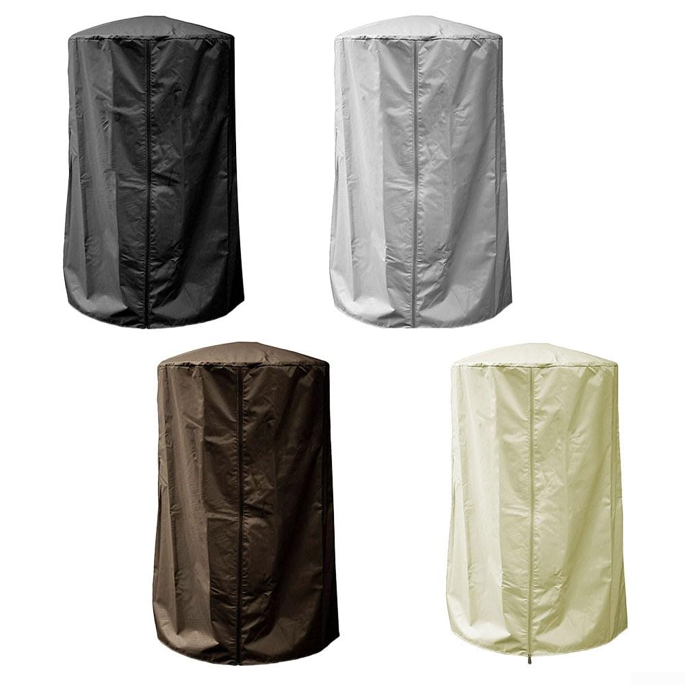 Funda para Calentador de Patio, Cubierta de Exterior, Tela Oxford, Protector de Jardín Resistente Con Bolsa de Almacenamiento, 61 x 96,5 cm, 190T (Gris)