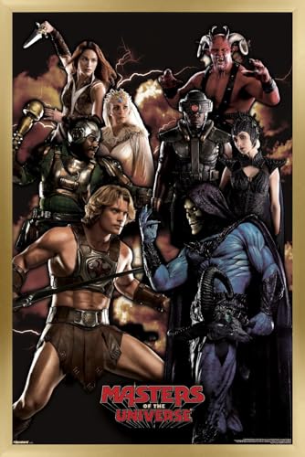 Trends International Masters of the Universe (2026) - Group Wall Poster, 22.4L x 14.7W, Gold Framed Version