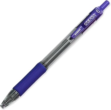 Zebra Sarasa Pen - Retractable Gel Ink Rollerball Pens - 0.7mm Nib - In Envelope Gift Packaging - Pack of 16 (Blue)