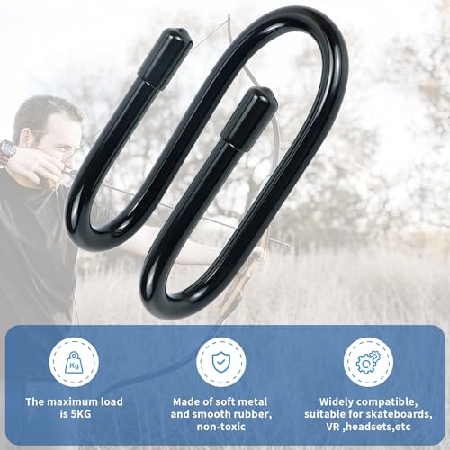 image for Kesywale Bow Hanger Display Flexible Archery Rack Bow Wall Mount Holde