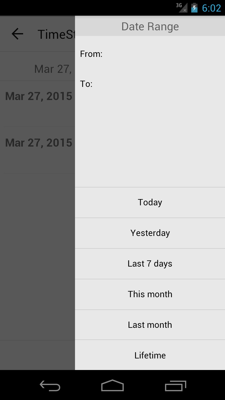 TimeStamp App on Amazon Appstore