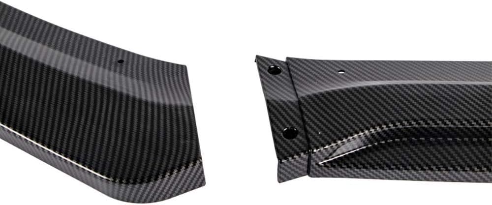 PU/662/PCF Carbon Fiber Print Front Bumper Body Kit Lip 3PCS Compaitble with 2015-2018 Focus