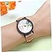 Imagen de LALADEFIEE 1pieza Reloj De Cuarzo Diseño De Madera para Hombre Pulsera De PU Elegante para y