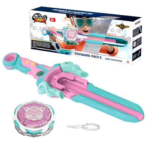 INFINITY NADO peonza para niños Juguete de Metal niños, Battle Tops peonza Lanzador Juguete niños, Spinning Tops niños de 5 6 7 8 9 10 11 12 años, Power Pack Spirit Wind Panda