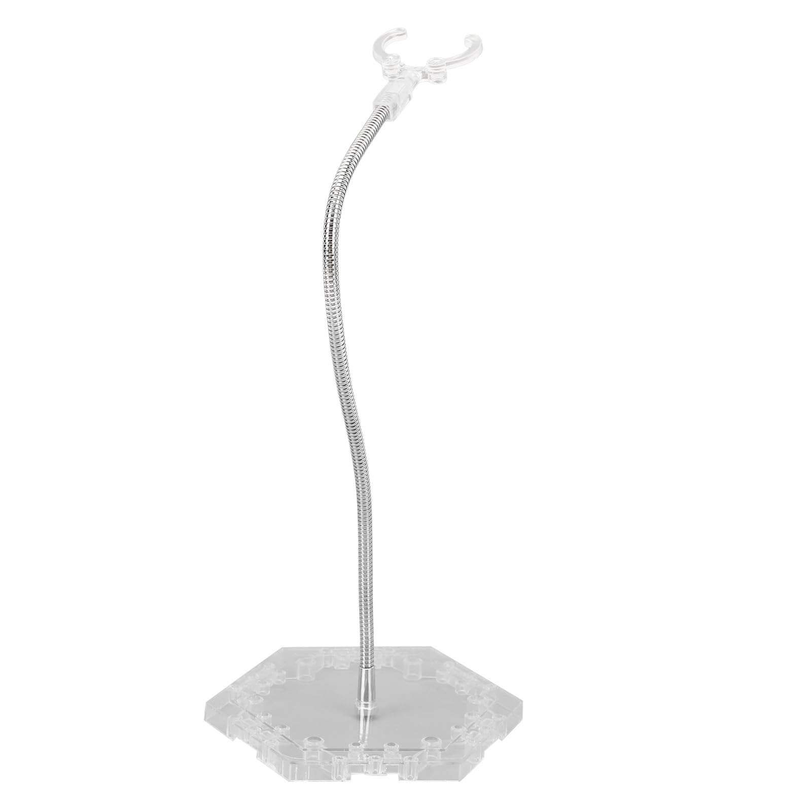 Stojak na figurki akcji, stojak na figurki ze stali nierdzewnej ABS dla lalek 15 cm, stabilny stojak podtrzymujący z przezroczystą konstrukcją, idealny do figurek i modeli Stop Motion