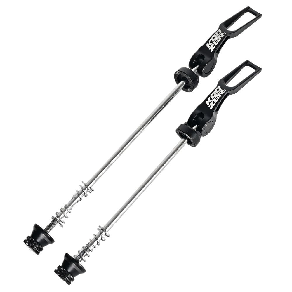 Wanhaoaony Koozer Black Cycling Quick Releases Quick Release Mtb Bike Bicycle Hub Skewers Lever Aluminum Alloy Mountain Bike Parts For Front 100Mm Rear 135Mm Quick Release Skewer (Color : )
