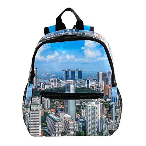 Sac à dos enfants motif ville résistant de 30,5 cm pour éviter l'usure