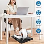 Ranjaner Ellipse Leg Exerciser Machine Mat, Non-Slip Rubber Workout Mat for Under Desk Ellipticals, Exercise Equipment Pad for Electric Seated Foot Pedal Exerciser Enhanced Stability - Image 5