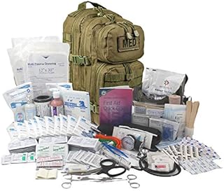 Luminary Global Tactical Trauma Kit Fully Stocked First Aid Kit Backpack EMS/EMT First Responder Medical Bug Out Bag for Preppers Professionals and Outdoorsman (Olive Drab)
