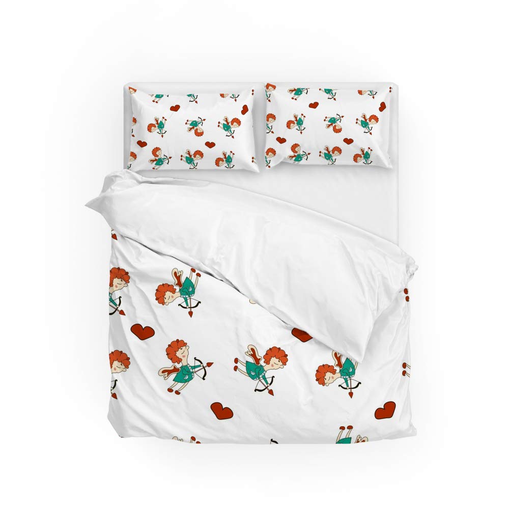 Parure de lit blanche anges pour créer un cocon de douceur dans la chambre