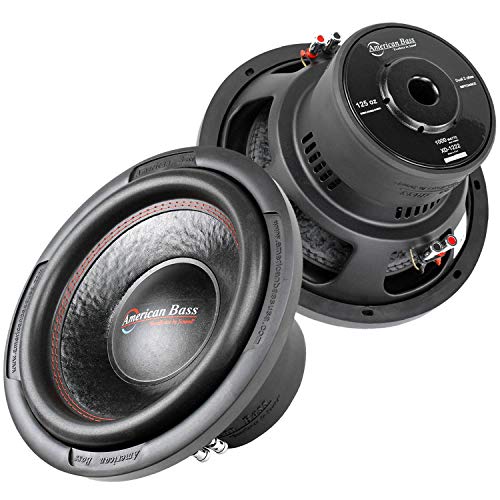 American Bass XD 12 Inch Subwoofer 500 Watt RMS and 1000 Watt Max Power, 2 Ohm Impedance, 125-oz Magnet, and 2.5-inch Voice Coil, Pack of 1