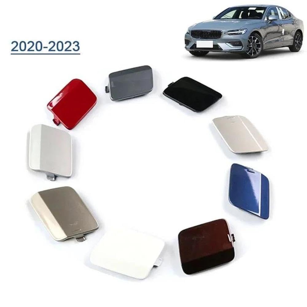 Copertura Gancio Traino Paraurti Anteriore Per Volvo S60 V60 2020 2021 2022 2023 Accessori Auto Parapolvere Paraurti(Silver)