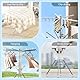 JAOGAUS Faltbarer Wäscheständer Wäscheständer Wäscheständer Kleidung Indoor & Outdoor, Verstellbarer Tragbarer Wäscheständer mit Schuhaufbewahrungsregal, mit 4 Riemenscheiben für Kleidung, Balkon,