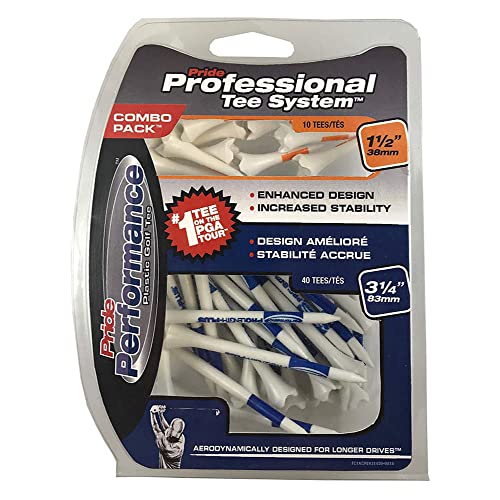 Pride PTS Evolution Combo Pack Tees - 50 Pack - White