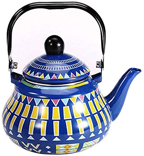 Théière rétro émaillée SHISHI : oubliez le calcaire avec cette cafetière 2L