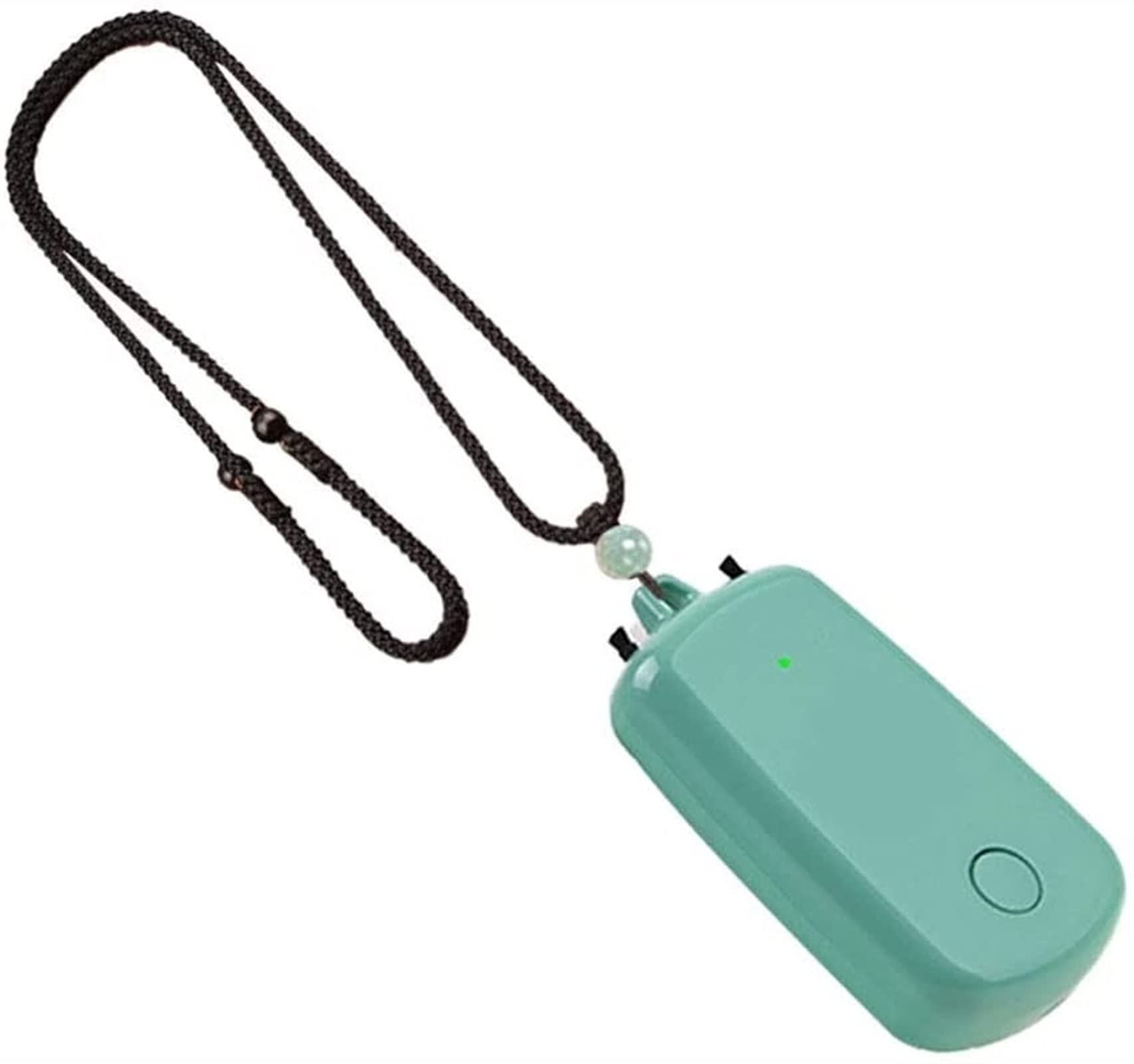 Mini purificateur d'air de voyage collier ioniseur vert pour train