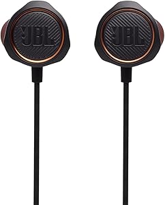 JBL Quantum 50 In-Ear Gaming Headset with Sound Enhancer and Mic Mute – Multi-Platform Compatible – Black