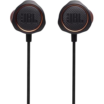 JBL Quantum 50 In-Ear Gaming Headphones - Black - For PC and Console | For PC and console, headset with microphone and mute f