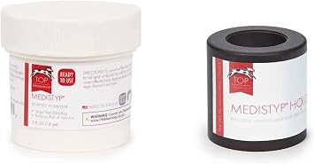 PUREPET Medistop Styptic Powder, Gel or Holder Helps Stop Bleeding Fast for Dogs Cats and Birds 1 Groomers Kit - Powder and Holder