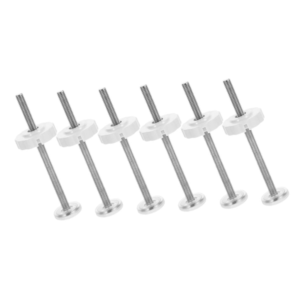BESTonZON 4 Ensembles Quincaillerie pour Barrière De Bébé Rampe Les Pièces Boulons des Vis Boutons Portes Bébé Partie Clôture Serrures Porte Bébé Fileté Extenseur Abdos Blanche 6 Pièces * 4