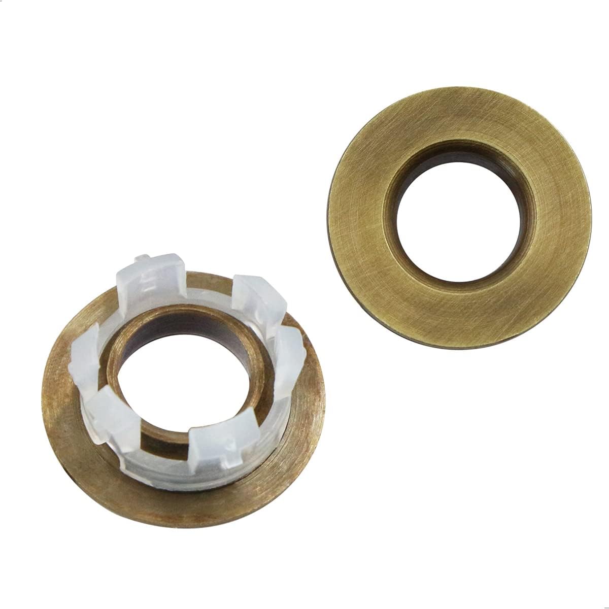 5 Pezzi Anelli di Troppo Pieno, Foro del Lavandino Decorativo Bagno Cucina Copertura Rotonda di Troppo Pieno Inserto Coperchio Tappo di Scarico nel Buco (Copper/Retro Colour)