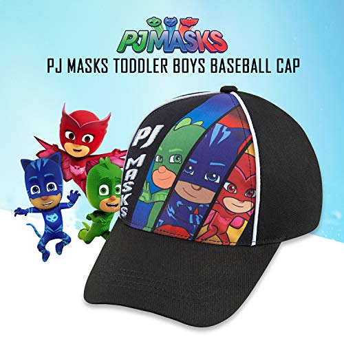 PJ Masks Catboy, Gekko and Owlette Toddler Baseball Cap (2-4T, Black)2