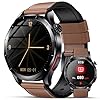 Lgnitek 2026 Nuovo Smartwatch Uomo Con ECG/HRV/BMI/Acido Urico/Lipidi, 1,43" AMOLED Orologio Salute Con 24H Frequenza Cardiaca/SpO2/Sonno/Chiamata SOS, Contapassi IP68,Per Android 9.0+ iOS 10.0+