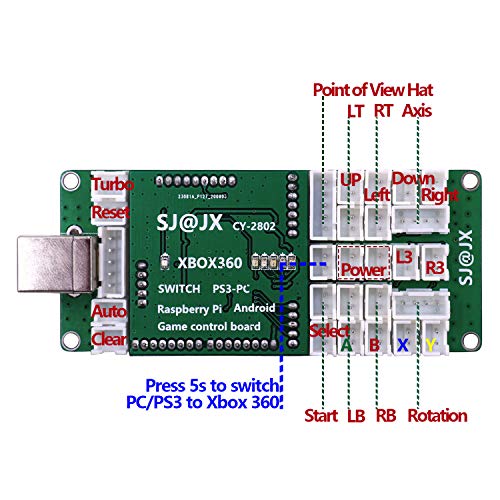 Encoder Arcade SJ@JX pour Switch et PC carte de controleur pour manette DIY - 3