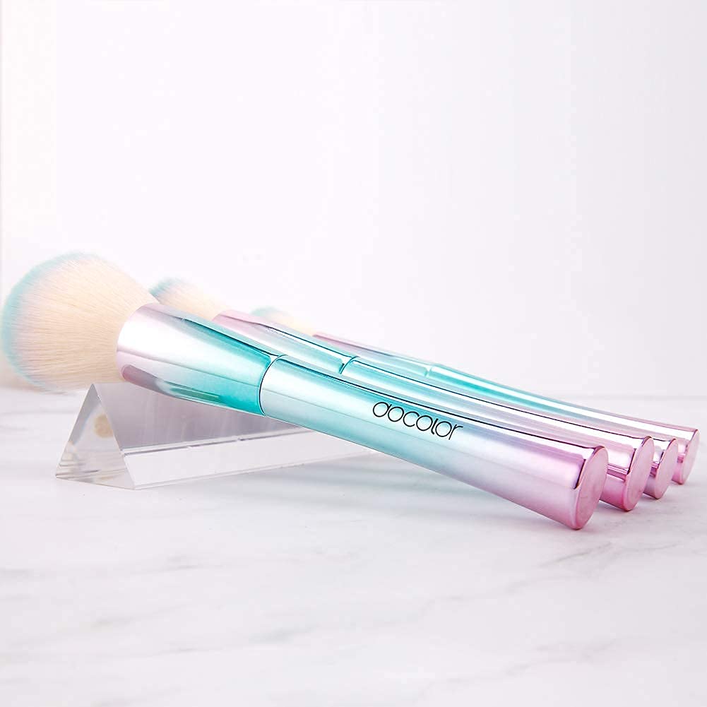 Docolor Makeup Brushes 9 Pcs Makeup Brush Set Premium Synthetic Foundation Powder Concealers Blush Makeup Brushes Gradient color Cosmetic Brushes