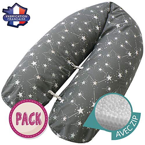 *Modulit - PACK COMPLET, Nuit étoilée*, déhoussable au volume ajustable + la seconde housse