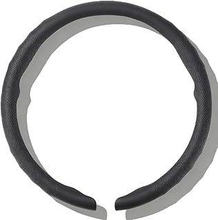 Car Steering Wheel Cover for MG 5 ZR 5-Door/ZR 3-Door/MG ZT-T SW EV/MG 4 EH32 MG5 SW/MG4,Leather Material Non-Slip Breathable Ultra-Thin Full-Coverage Handle Cover,Black-Type O