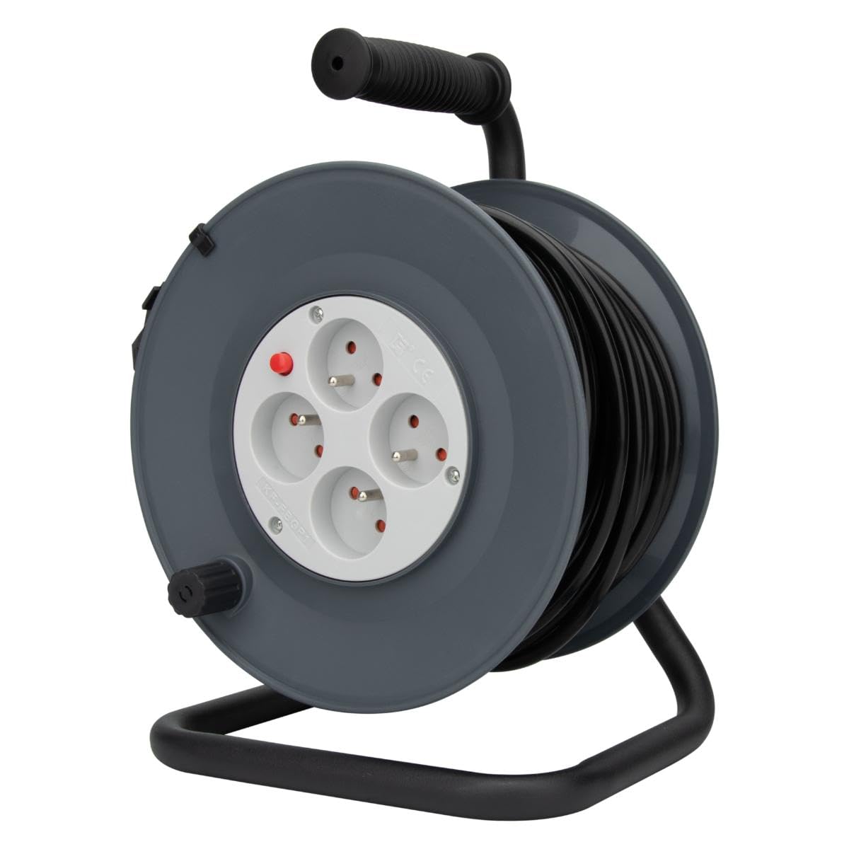 Zenitech - Carrete HO5VV-F 4 tomas 3G1.5 25m + disyuntor