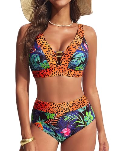 Maillot de bain 2 pièces push up et taille haute pour sublimer votre silhouette