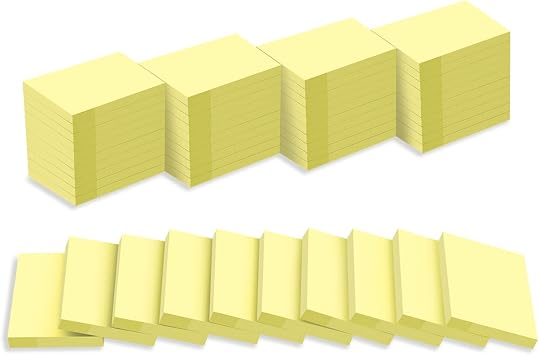 50 Pads Sticky Notes 1.5x2, Yellow Sticky Pads, Self-Stick Pads,