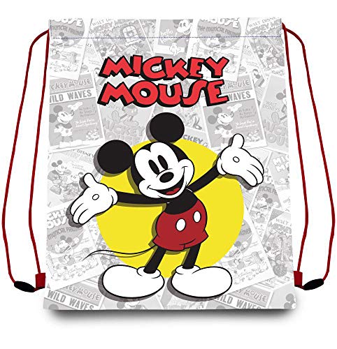 Mickey Mouse Bolsa Cordones Gym Bag 40x30cm de Classic de Cuerdas para El Gimnasio