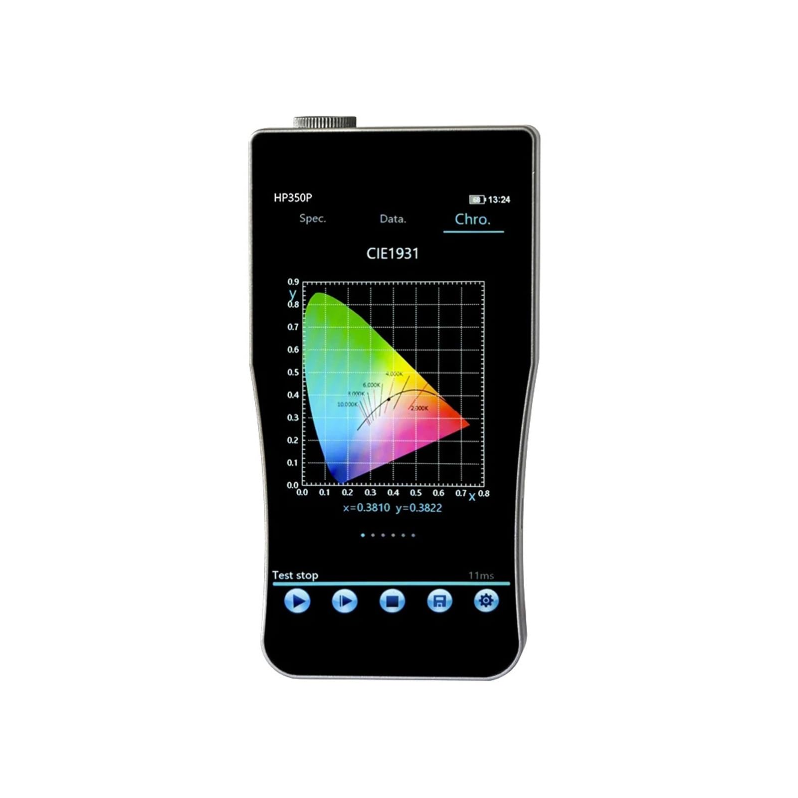 Spettrometro portatile for piante HP350P PAR PPFD CCT CRI Lux Tester Illuminometro Fotometro for fotografia