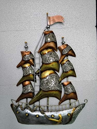 STYLEHOME Mosaic Ship for Wall Antique Look