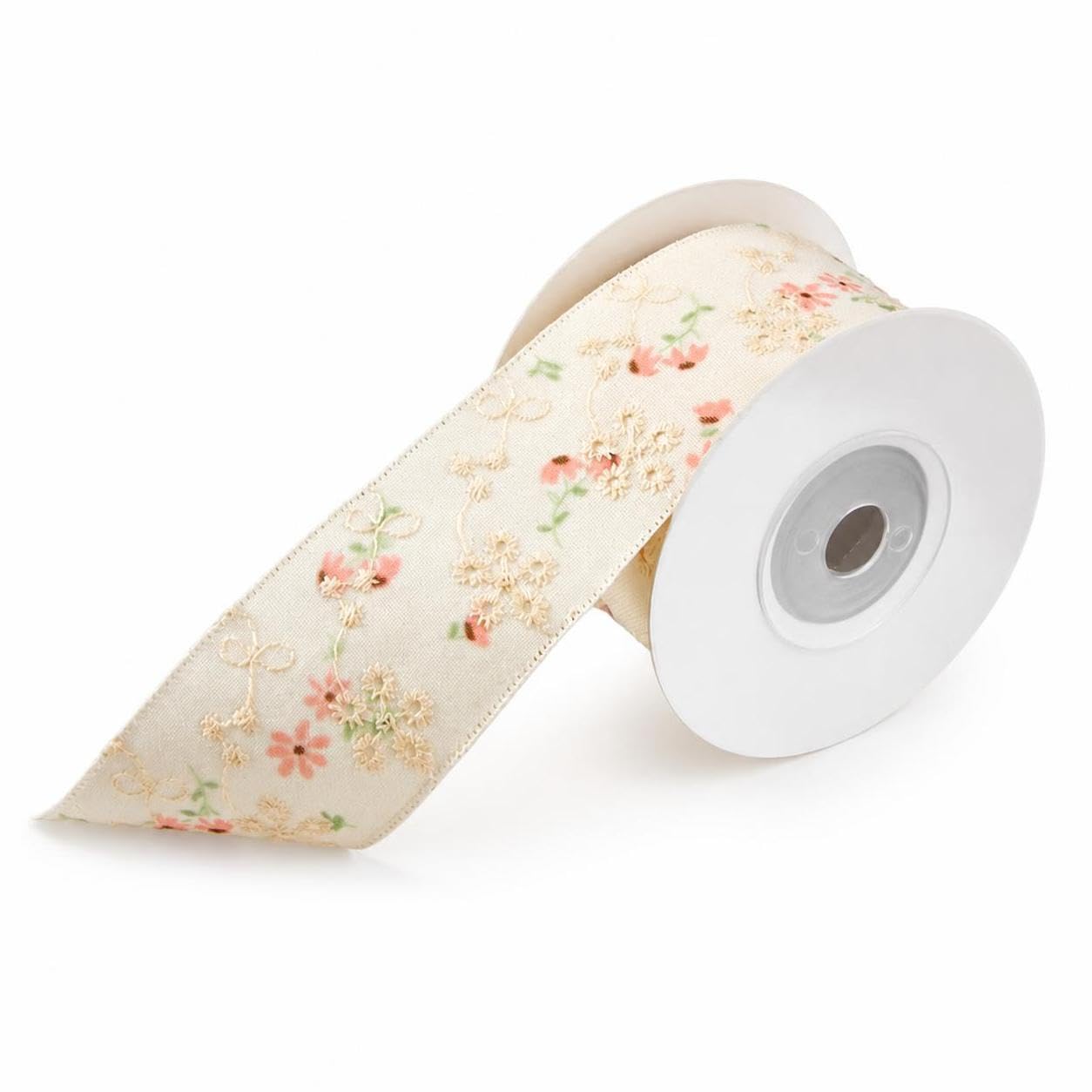 Nastro Ricto Floreale in Cotone, size to 1